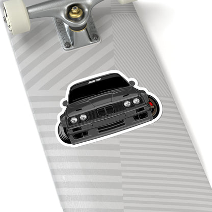 Kiss-Cut Stickers -  Hot Gray Car Front Printify