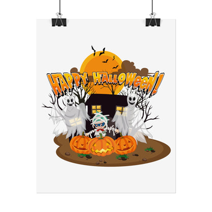 Rolled Posters - Super kiddo with ghost - [[{"value":"Wonderwear Kid"}]]