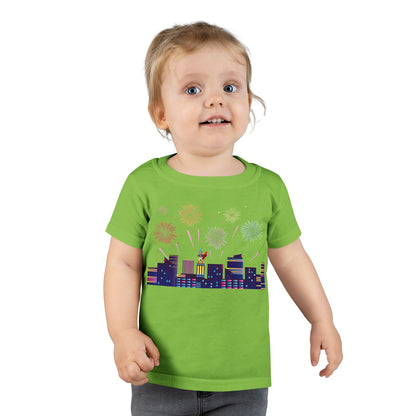 Toddler T-shirt - Super kiddo with fireworks - [[{"value":"Wonderwear Kid"}]]