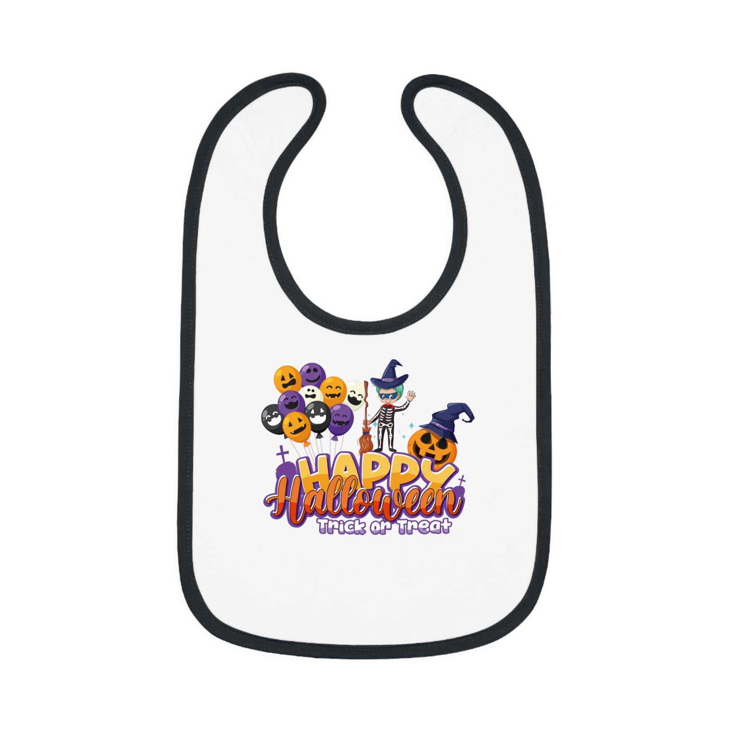 Baby Bib - Happy halloween trick or treat