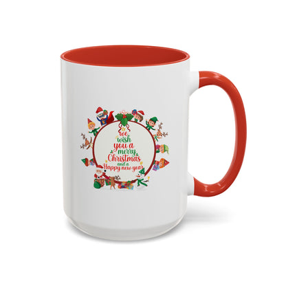 Accent Coffee Mug - We wish you a merry christmas - [[{"value":"Wonderwear Kid"}]]