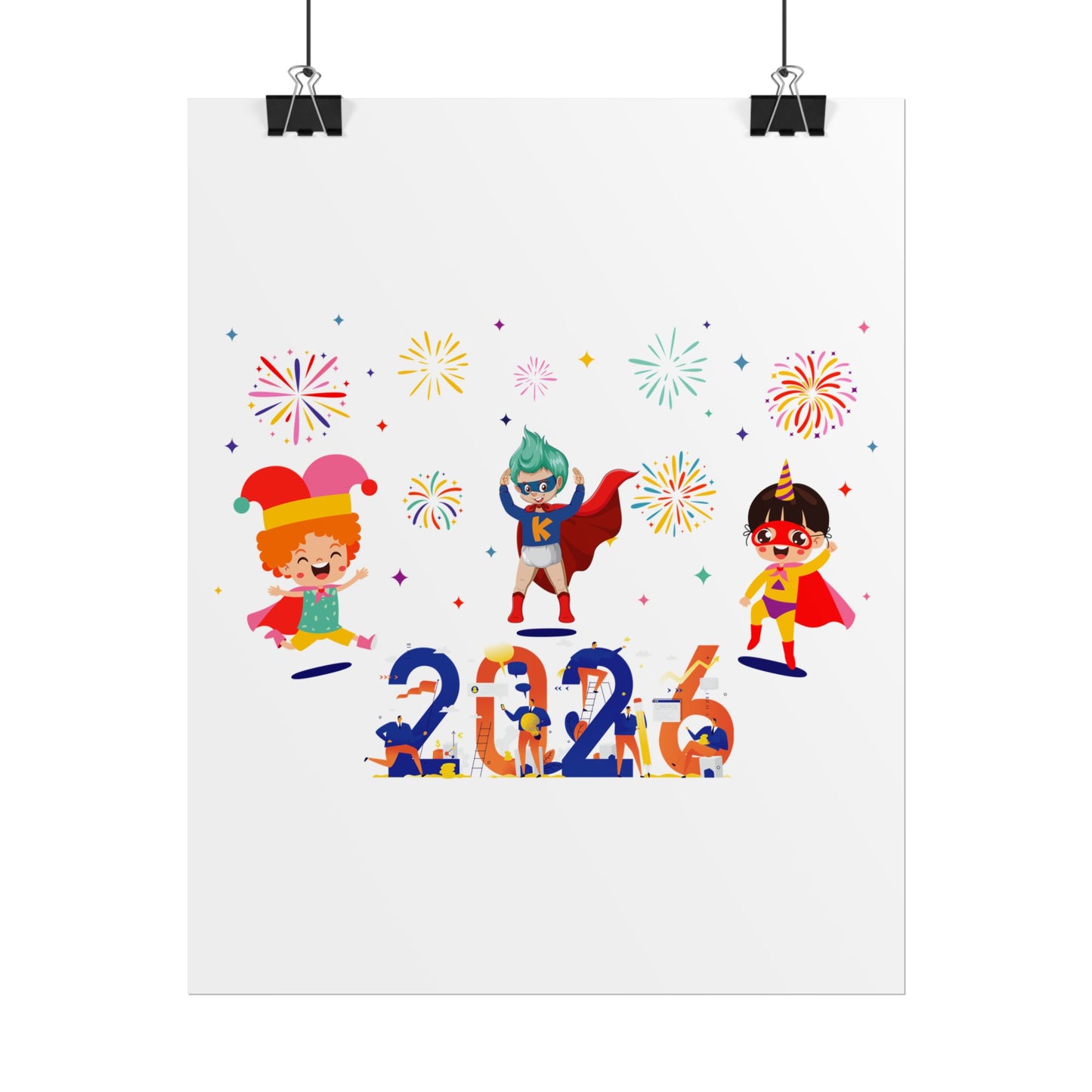 Rolled Posters - Super kiddo and other hero - [[{"value":"Wonderwear Kid"}]]