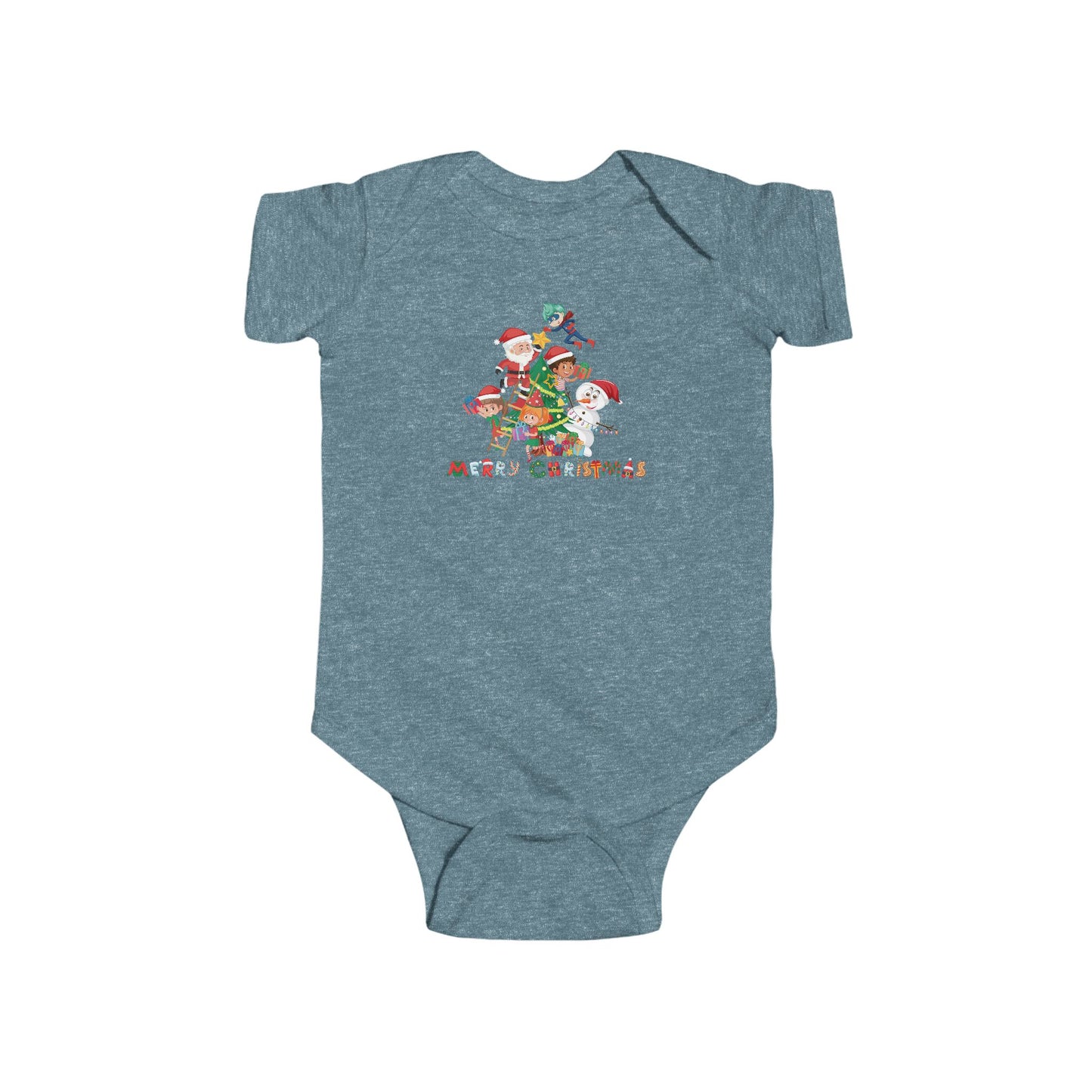Infant Bodysuit - Super kiddo making christmas tree with text - [[{"value":"Wonderwear Kid"}]]