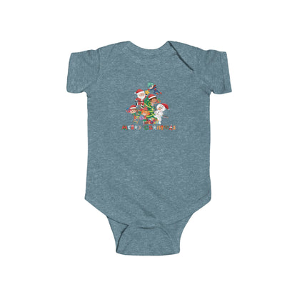Infant Bodysuit - Super kiddo making christmas tree with text - [[{"value":"Wonderwear Kid"}]]