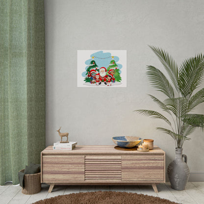 Rolled Posters - Super kiddo with santa claus - [[{"value":"Wonderwear Kid"}]]