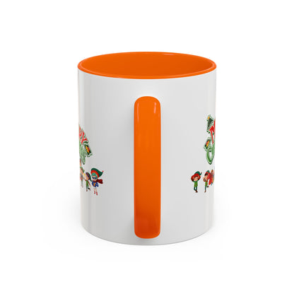 Accent Coffee Mug - Merry christmas from super friends - [[{"value":"Wonderwear Kid"}]]