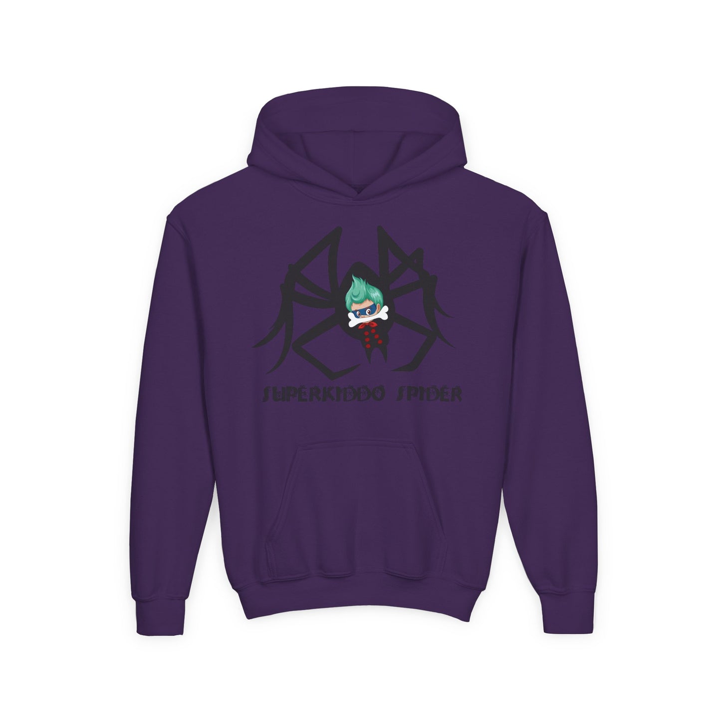 Youth Heavy Blend Hooded Sweatshirt - Spider kiddo