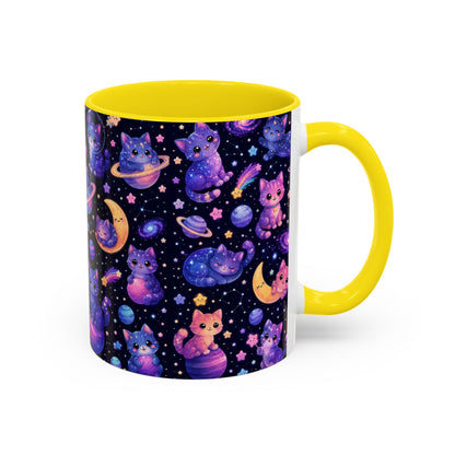 Accent Coffee Mug (11/15 oz) - Galaxy cats
