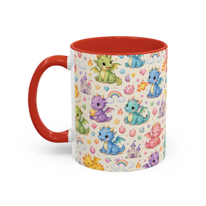 Accent Coffee Mug  (11/15 oz) - Baby Dragon Fantasy