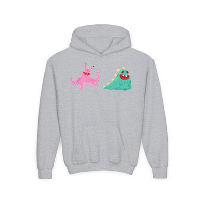 Youth Heavy Blend Hooded Sweatshirt - Joyful monster Printify