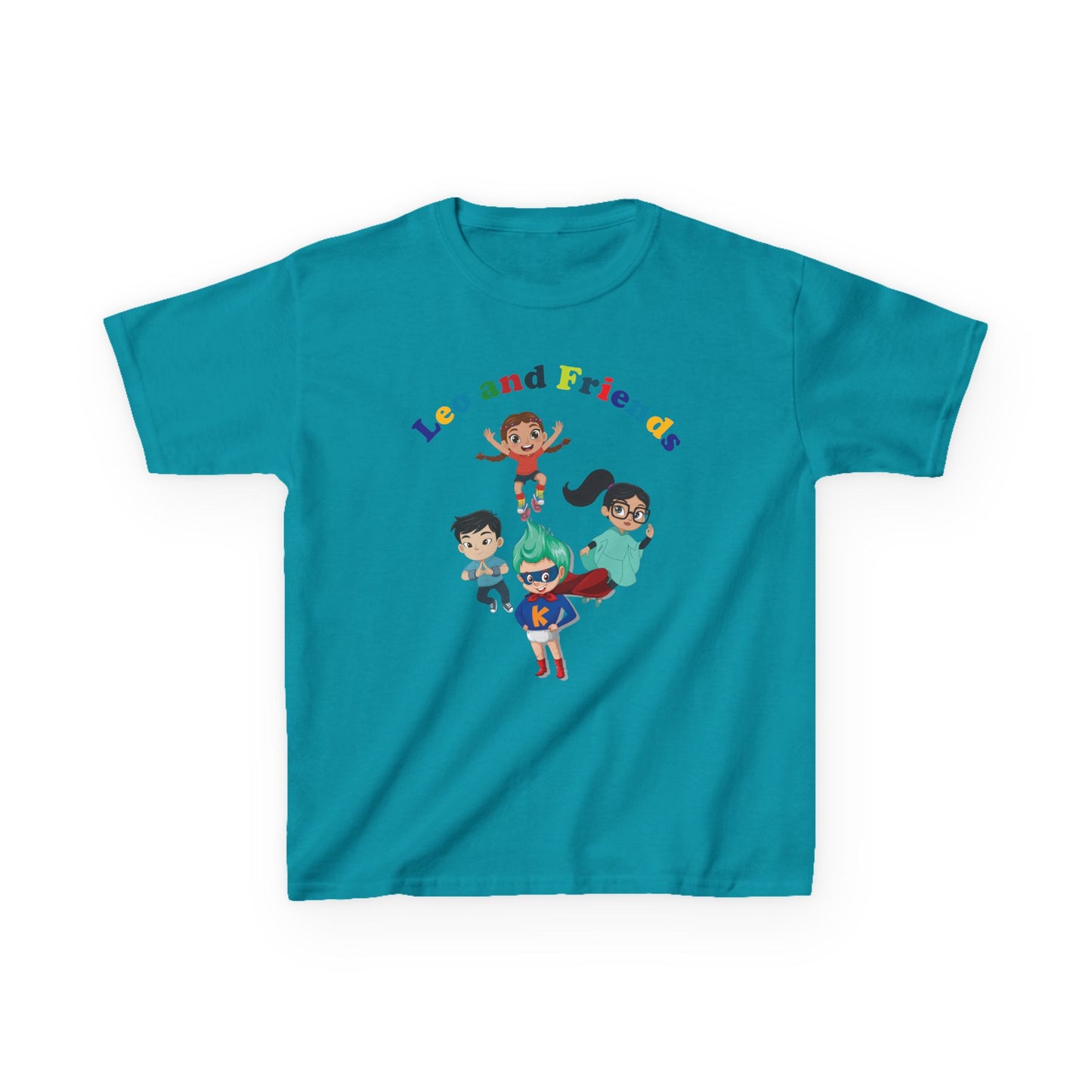 Kids Heavy Cotton™ Tee - Leo & Friends - [[{"value":"Wonderwear Kid"}]]