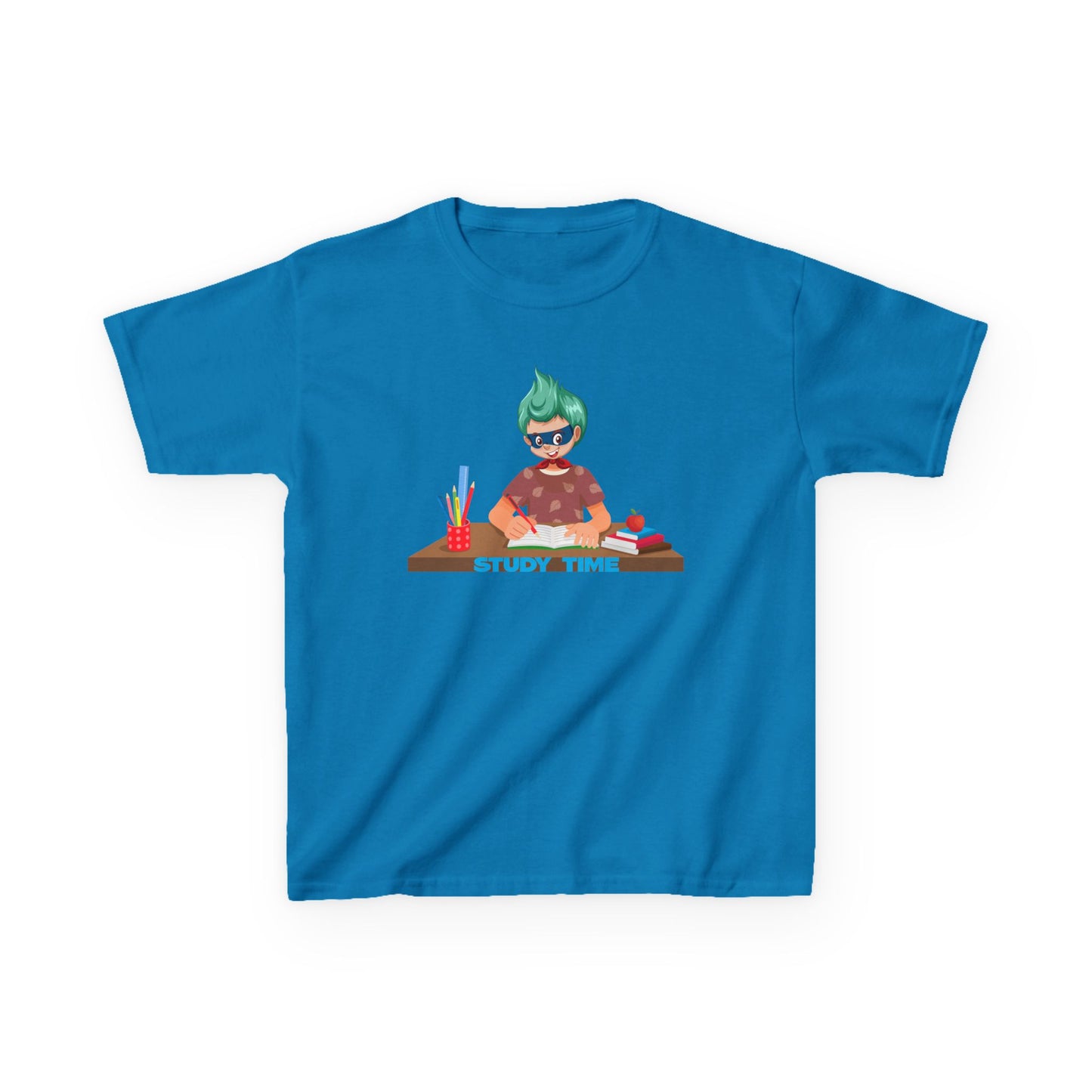 Kids Heavy Cotton™ Tee - Super kiddo studying - [[{"value":"Wonderwear Kid"}]]