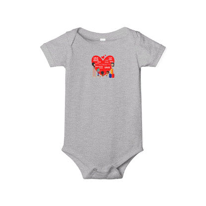 Infant Jersey One Piece - Valentines - Super kiddo and friends message - [[{"value":"Wonderwear Kid"}]]