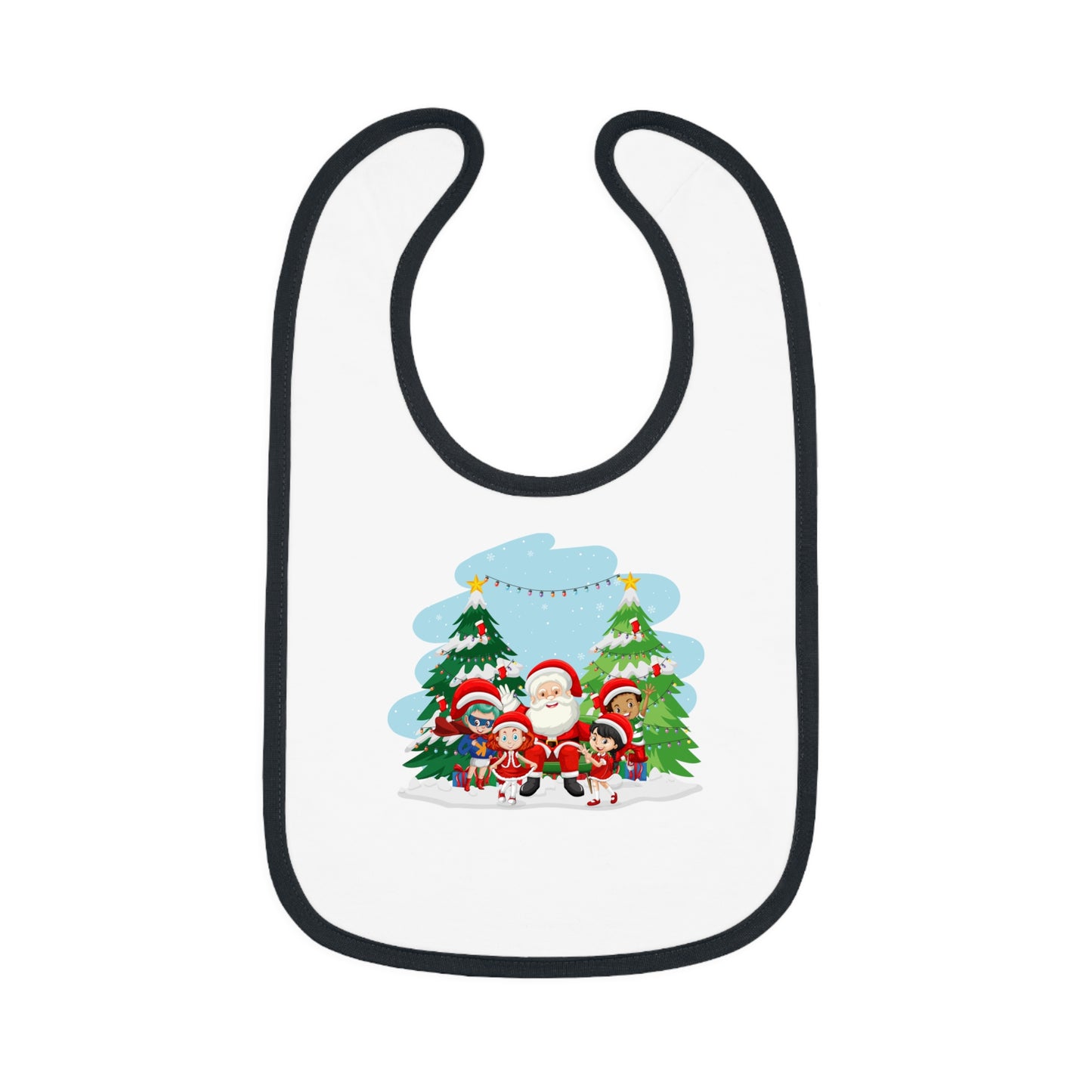 Baby Bib - Super kiddo with santa claus