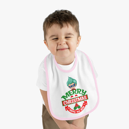 Baby Bib - Merry chridtmas from super kiddo - [[{"value":"Wonderwear Kid"}]]