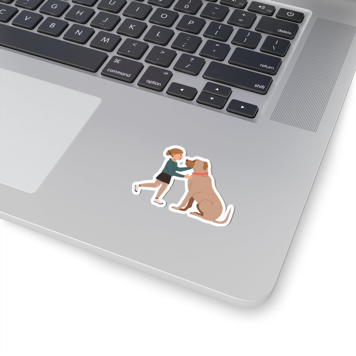 Kiss-Cut Stickers - Girl and dog