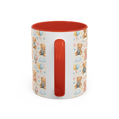 Accent Coffee Mug  (11/15 oz) - Pastel Teddy Bear Nursery