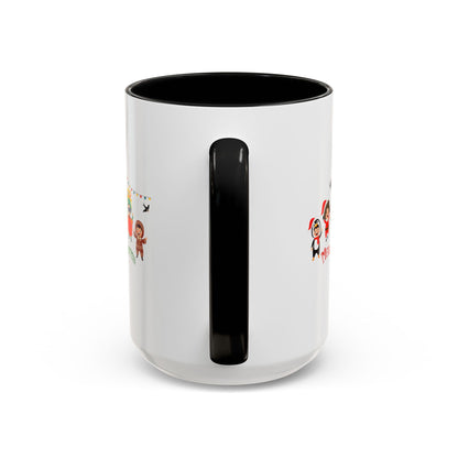 Accent Coffee Mug - Merry christmas by super kiddo and friends - [[{"value":"Wonderwear Kid"}]]