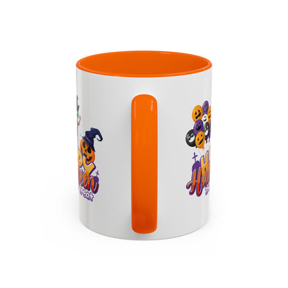 Accent Coffee Mug - Happy halloween trick or treat - [[{"value":"Wonderwear Kid"}]]