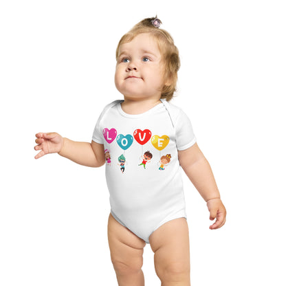 Infant Fine Jersey Bodysuit - Valentines -  Love - [[{"value":"Wonderwear Kid"}]]