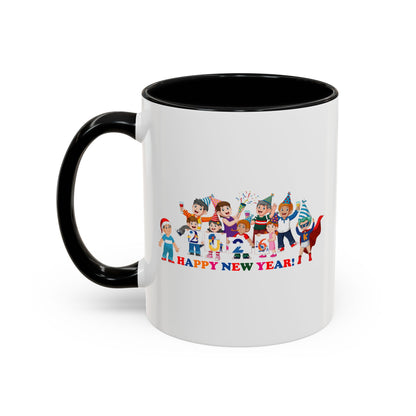 Accent Coffee Mug - Happy new year from super kiddo - [[{"value":"Wonderwear Kid"}]]