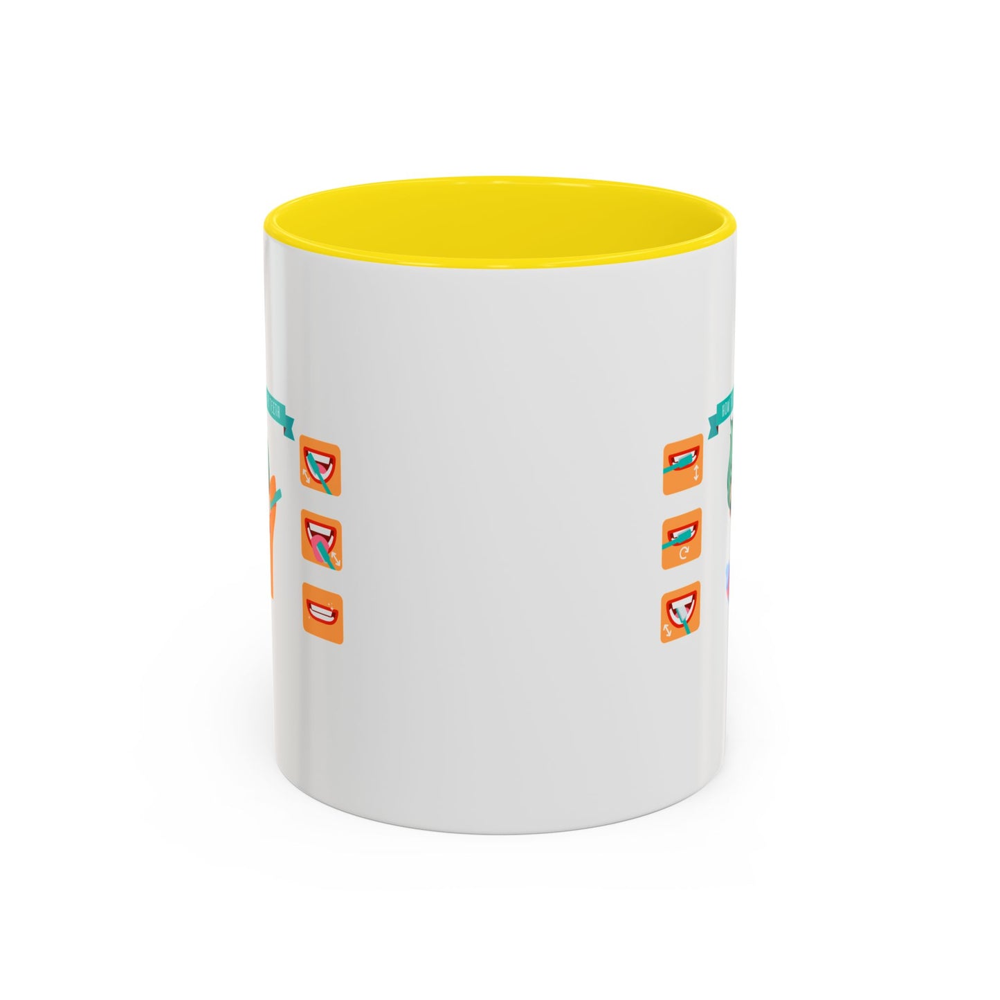 Accent Coffee Mug - Super kiddo how to brush teeth