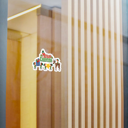 Christmas Kiss-Cut Vinyl Decals – Merry christmas and reindeer - [[{"value":"Wonderwear Kid"}]]