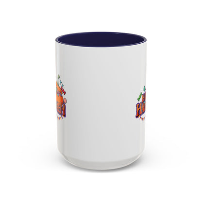Accent Coffee Mug - Happy halloween banner Printify