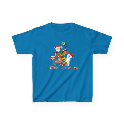 Kids Heavy Cotton™ Tee - Super kiddo making christmas tree with text - [[{"value":"Wonderwear Kid"}]]