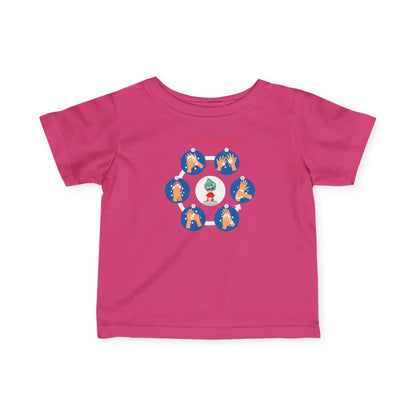 Infant Fine Jersey Tee - Super kiddo teaching how to wash hands - [[{"value":"Wonderwear Kid"}]]
