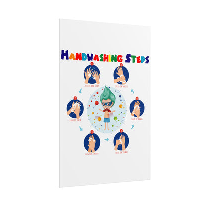 Rolled Posters - Super kiddo how to wash hand properly - [[{"value":"Wonderwear Kid"}]]