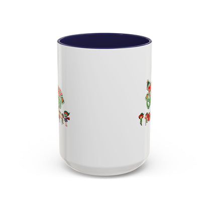 Accent Coffee Mug - Merry christmas from super friends - [[{"value":"Wonderwear Kid"}]]