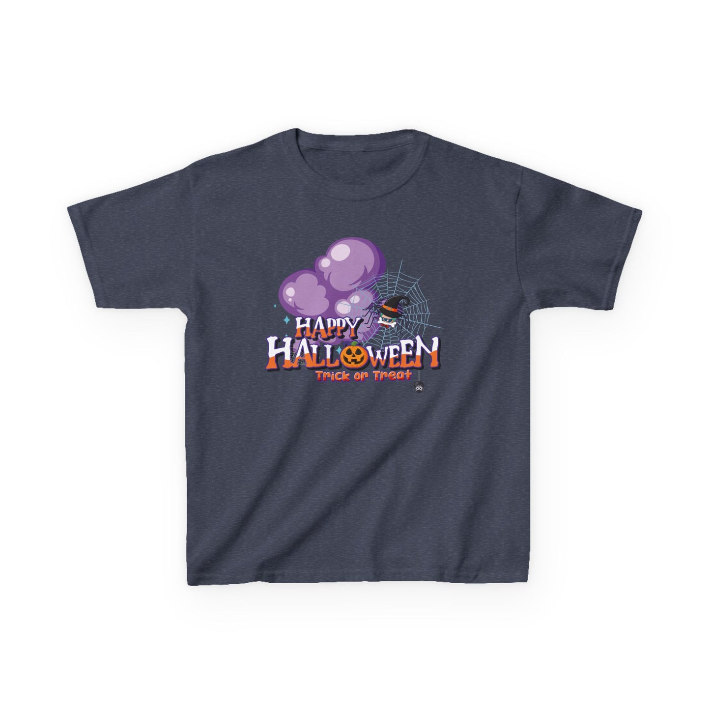Kids Heavy Cotton™ Tee - Happy holloween - spider kiddo - [[{"value":"Wonderwear Kid"}]]