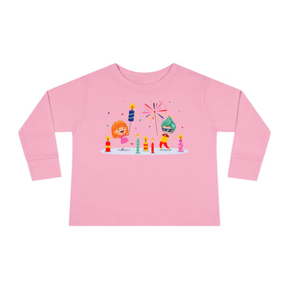 Toddler Long Sleeve Tee - Super kiddo lighting fireworks - [[{"value":"Wonderwear Kid"}]]