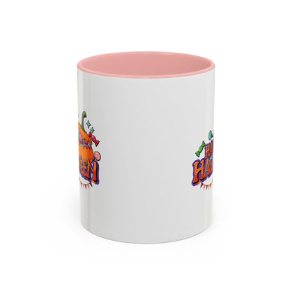 Accent Coffee Mug - Happy halloween banner Printify