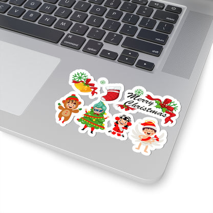 Kiss-Cut Stickers - Merry christmas from super kid - [[{"value":"Wonderwear Kid"}]]
