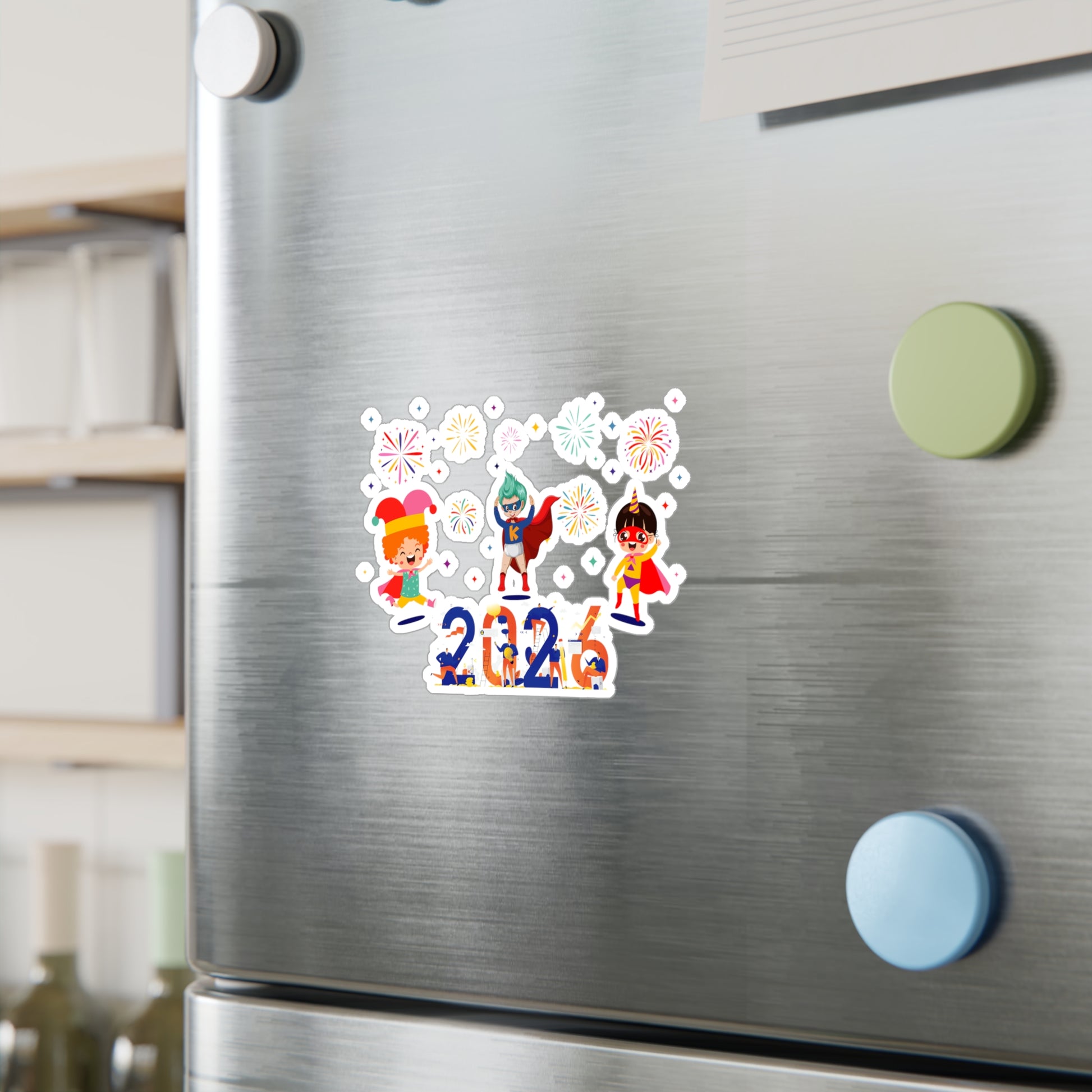 Christmas Kiss-Cut Vinyl Decals – Super kiddo and other hero - [[{"value":"Wonderwear Kid"}]]