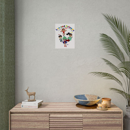 Rolled Posters - Leo & Friends - Learning and growing - [[{"value":"Wonderwear Kid"}]]