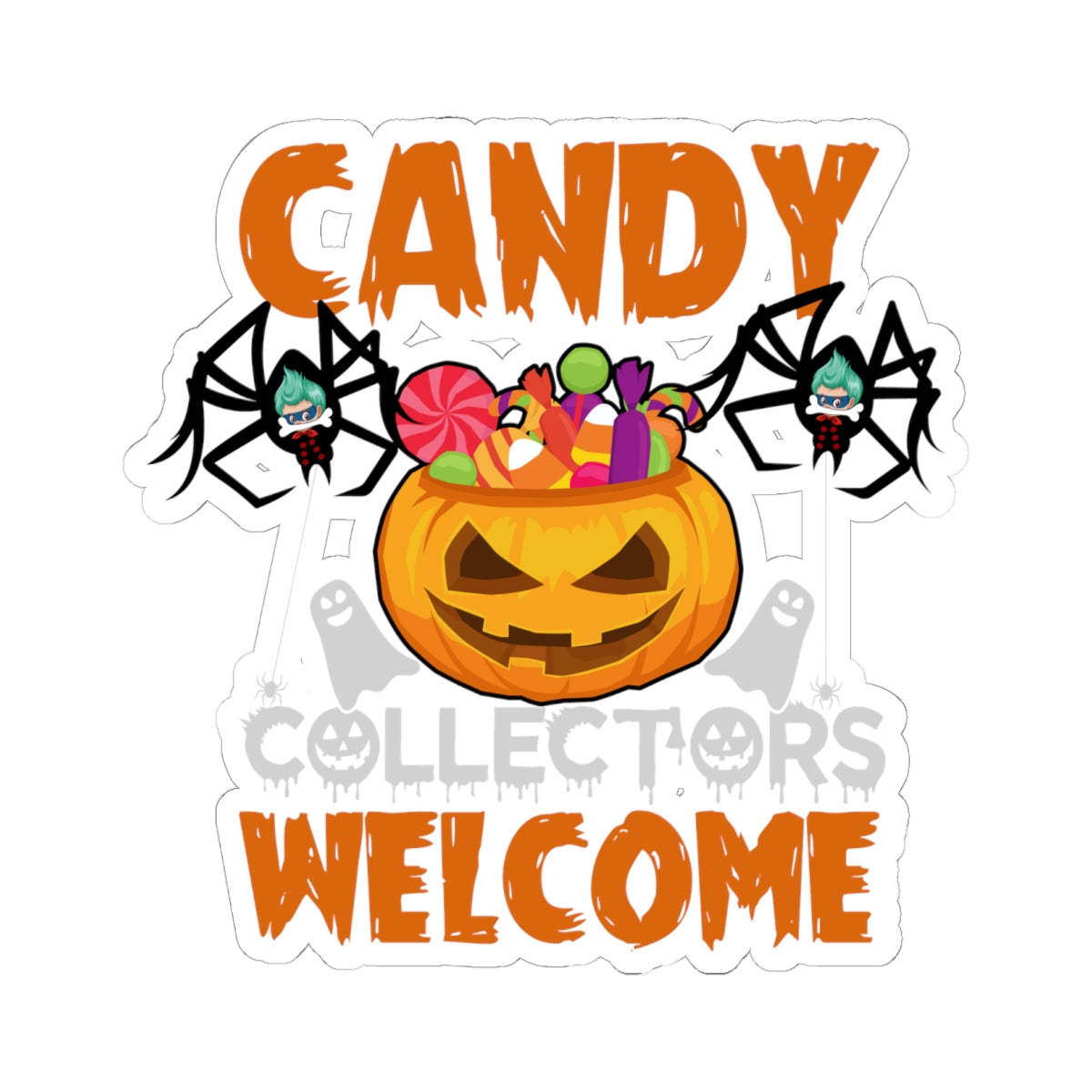 Kiss-Cut Stickers - Candy collectors by super kiddo Printify