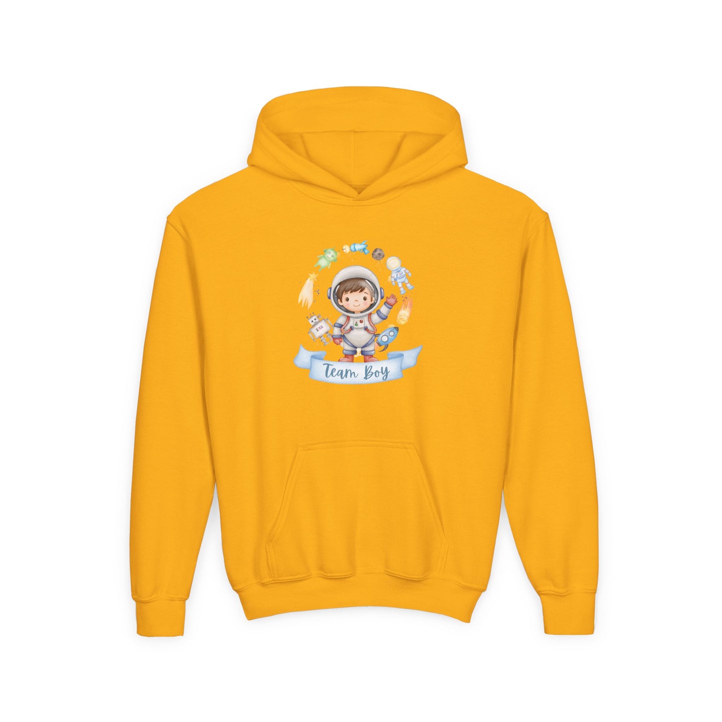 Youth Heavy Blend Hooded Sweatshirt - Astronaut Adventures