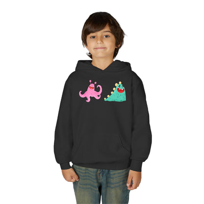 Youth Heavy Blend Hooded Sweatshirt - Joyful monster Printify