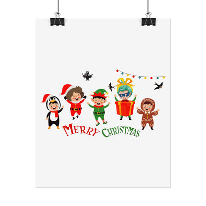 Rolled Posters - Merry christmas by super kiddo and friends - [[{"value":"Wonderwear Kid"}]]