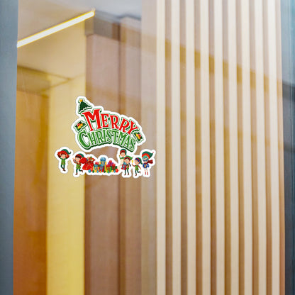 Christmas Kiss-Cut Vinyl Decals – Merry christmas from super friends - [[{"value":"Wonderwear Kid"}]]