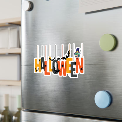 Halloween Kiss-Cut Vinyl Decals – Holloween hanging letters Printify