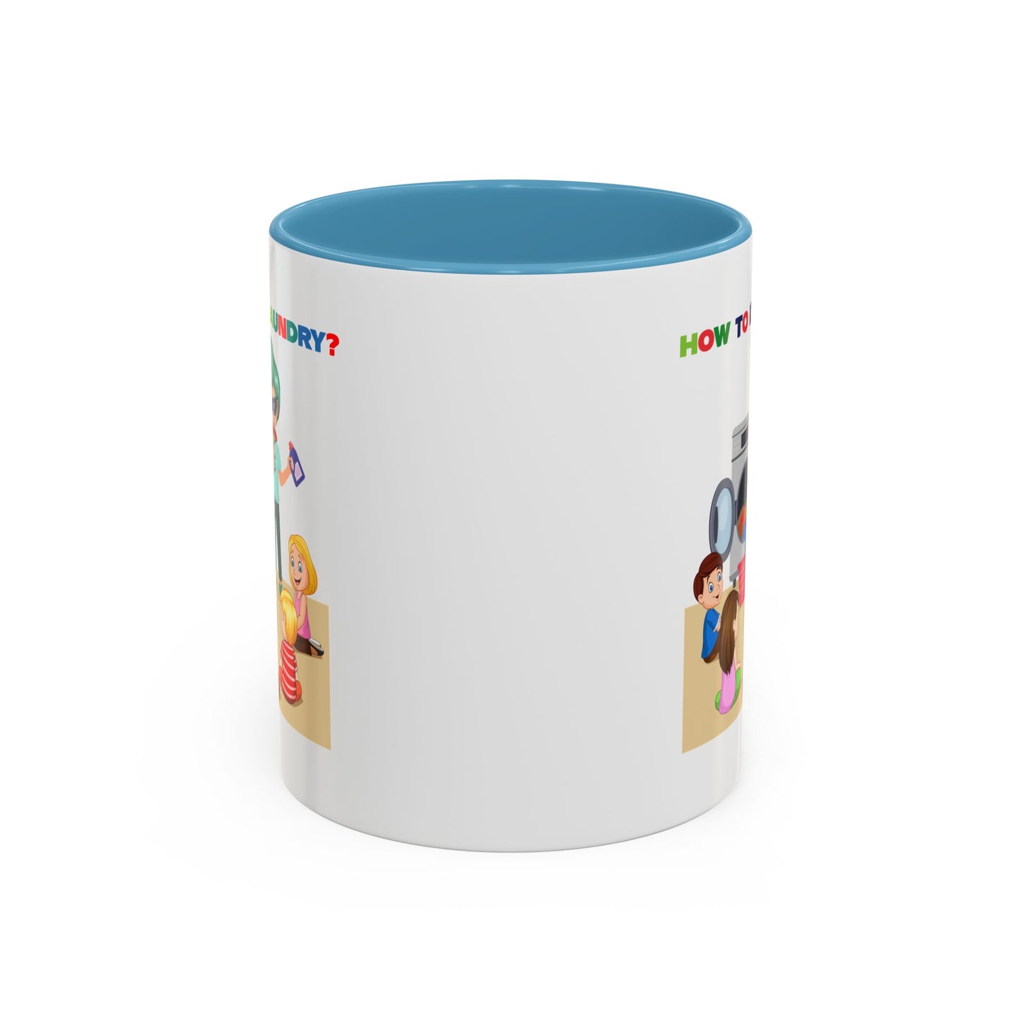 Accent Coffee Mug - super kiddo teaching laundry