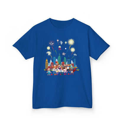 Kids Heavy Cotton™ Tee - Happy new year with fireworks - [[{"value":"Wonderwear Kid"}]]