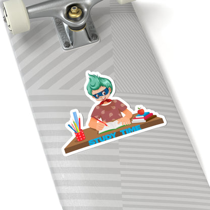 Kiss-Cut Stickers - Super kiddo studying - [[{"value":"Wonderwear Kid"}]]