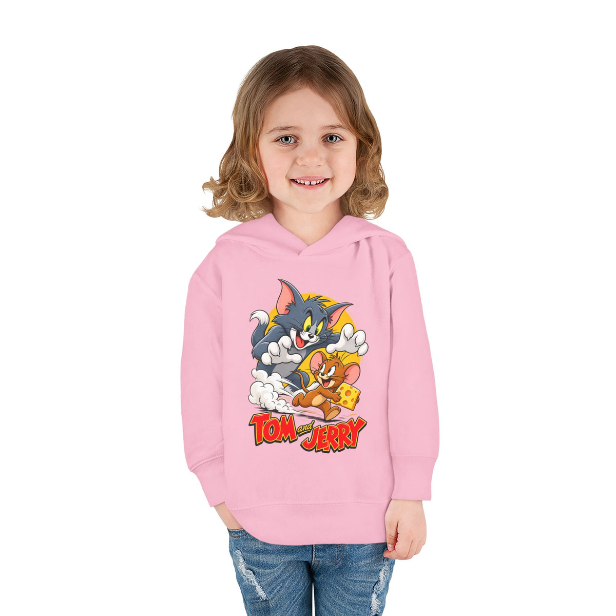 Toddler Hoodie — Tom and Jerry Cheese Chase