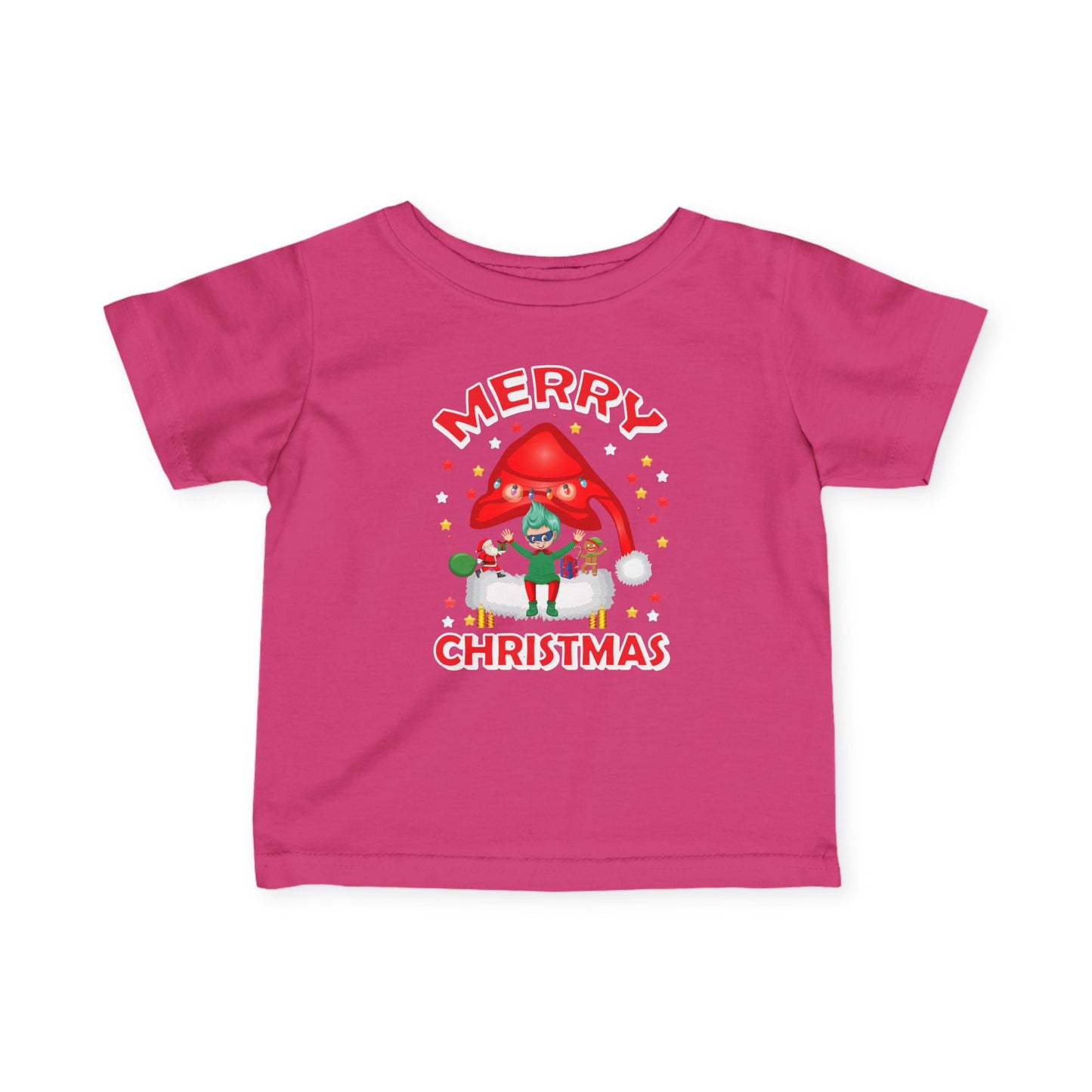 Infant Fine Jersey Tee - Merry christmas - [[{"value":"Wonderwear Kid"}]]