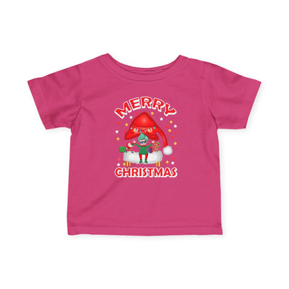 Infant Fine Jersey Tee - Merry christmas - [[{"value":"Wonderwear Kid"}]]
